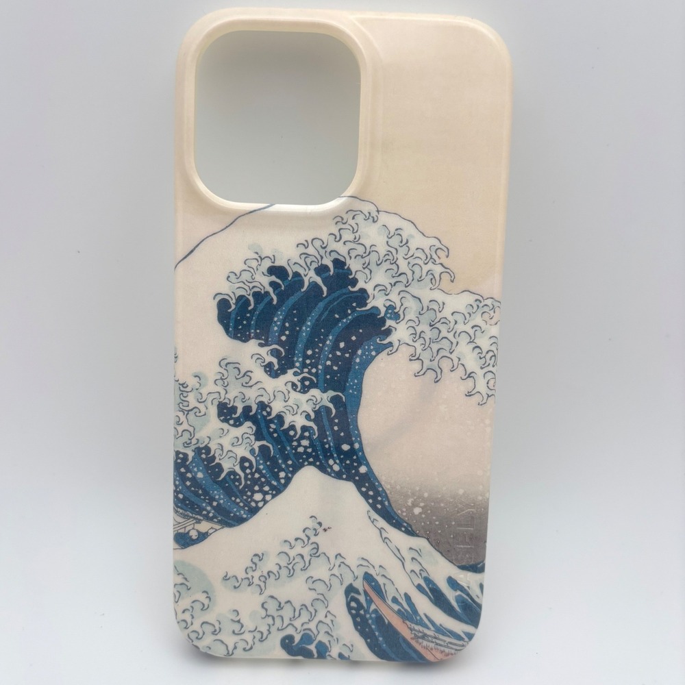 Casely The MET iPhone 14 Pro Max Case The Great Wave Hokusai MagSafe Cream Blue